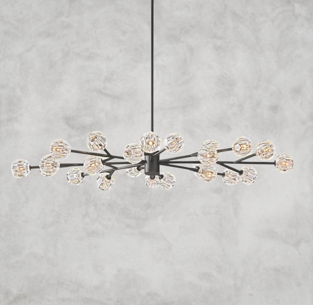 Boule De Cristal Oval Chandelier 72"